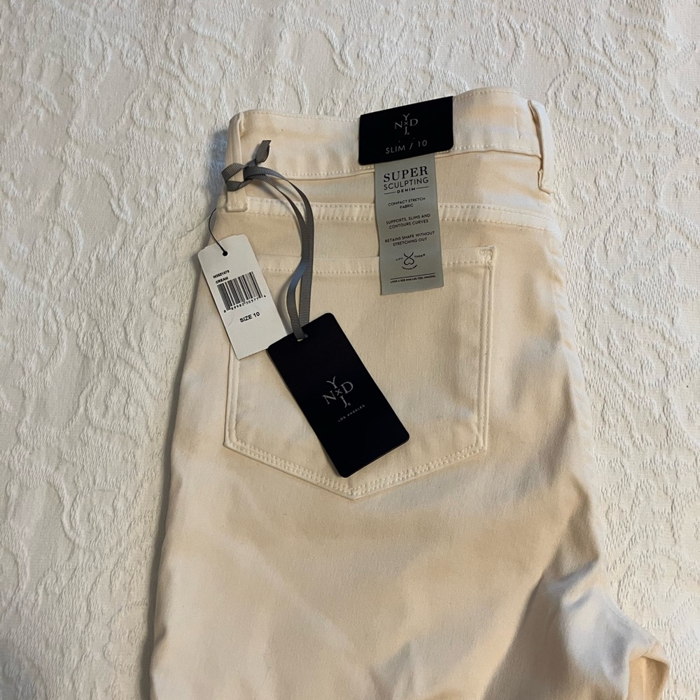 NYDJ Women's Cream Slim Jeans